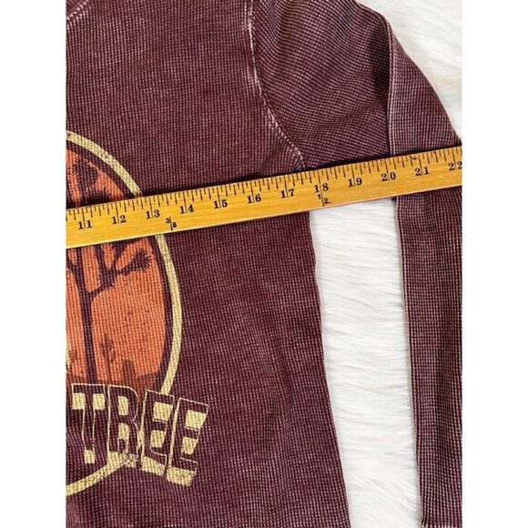 Joshua Tree Full Tilt Shirt Women's XL Juniors Purple Graphic Long Distressed - Picture 8 of 9